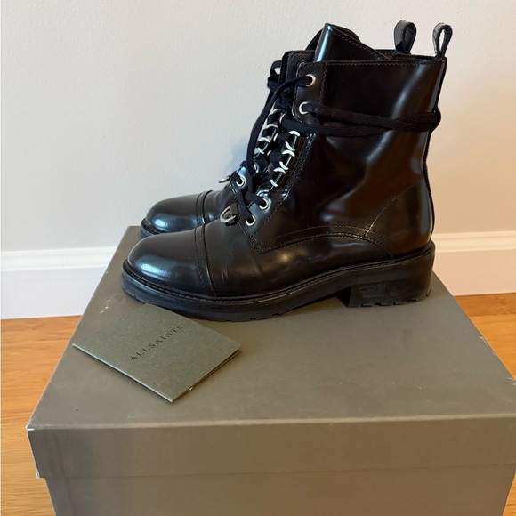 All Saints classic black boot; worn once - Picture 1 of 3
